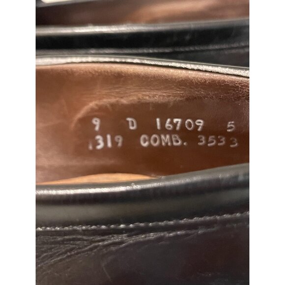 Allen Edmonds Chelsea Shoes Mens Size 9 D Black Leather Tassel Loafers USA - Picture 5 of 9